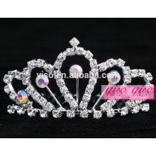 crystal flower big wedding tiara